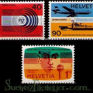 Serie de sellos Suiza Servicio nº S 450/52 (**)