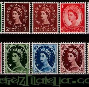 Serie sellos Inglaterra 0287/301 (**)