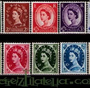 Serie sellos Inglaterra 0327/42 (**)