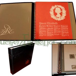 Album sellos Inglaterra G.B.E. con hojas. 1972/82
