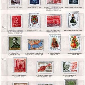 Colección 35 Sellos de España metálicos. Réplica
