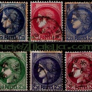 Serie sellos Francia 0372/76 (o)