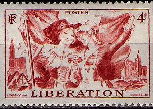 Serie sellos Francia 0739 (**)
