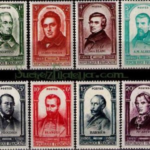 Serie sellos Francia 0795/802 (**)