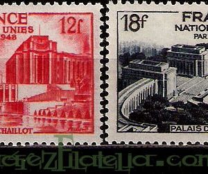 Serie sellos Francia 0818/19 (**)