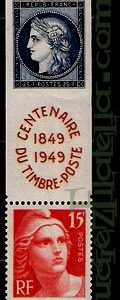 Serie sellos Francia 0833 A (**)