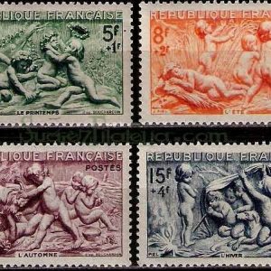 Serie sellos Francia 0859/62 (*)