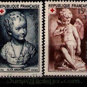 Serie sellos Francia 0876/77 (**)