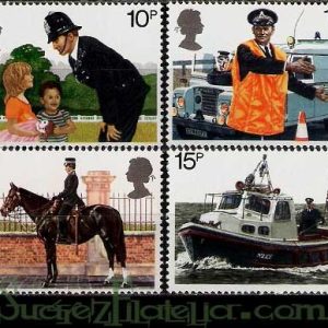 Serie sellos Inglaterra 0913/16 (**)