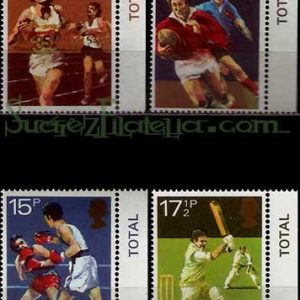 Serie sellos Inglaterra 0955/58 (**)
