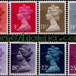 Serie sellos Inglaterra 0964/71 (**)