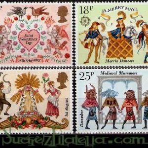 Serie sellos Inglaterra 0972/75 (**)