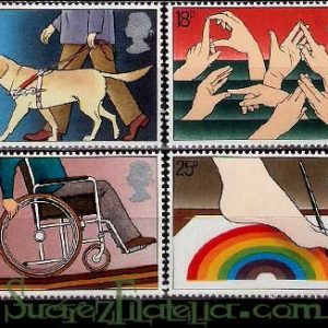 Serie sellos Inglaterra 0976/79 (**)