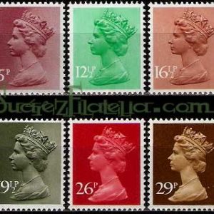Serie sellos Inglaterra 1017/22 (**)