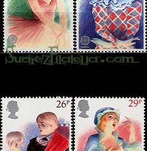 Serie sellos Inglaterra 1043/46 (**)