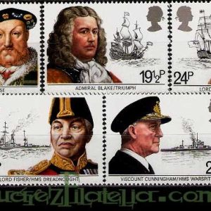 Serie sellos Inglaterra 1047/51 (**)