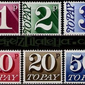 Serie sellos Inglaterra Taxa 73/82 (**)