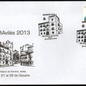 0800. Matasellos Exfiavilés 2013 (Avilés-25/10/13)