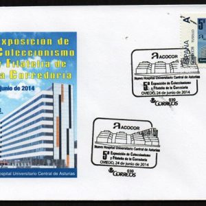 0813. Matasellos Nuevo Hospital Asturias (Oviedo-24/6/14)