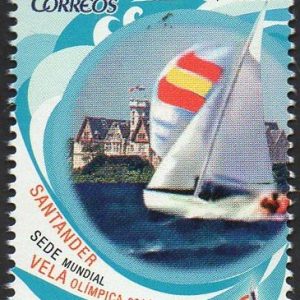 4904. Sello Santander Sede Mundial Vela Olímpica 2014. Deportes