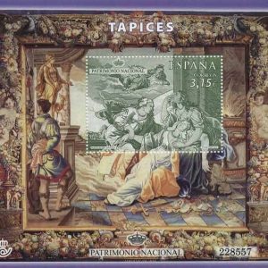 4907. Sello Patrimonio Nacional. Tapices. La Muerte de Dido