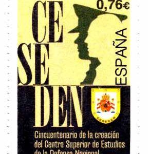 4905. Sello cincuentenario de la creación CESEDEN