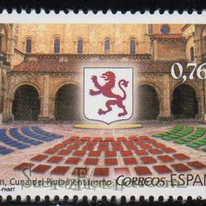 4909. Sello León, Cuna del Parlamentarismo. Iglesia San Isidoro