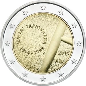 Moneda 2 euros de Finlandia 2014 Centenario Tapiovaara