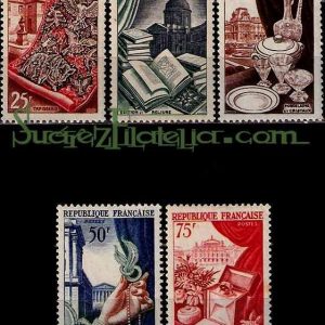 Serie sellos Francia 0970/74 (**)