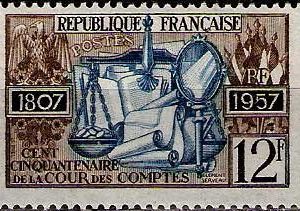 Serie sellos Francia 1107 (**)