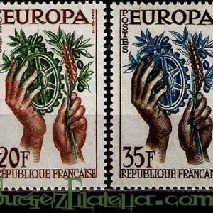 Serie sellos Francia 1122/23 (**)