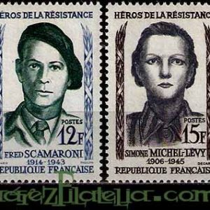 Serie sellos Francia 1157/60 (*)