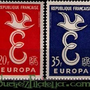 Serie sellos Francia 1173/74 (**)