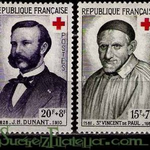 Serie sellos Francia 1187/88 (**)