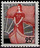Serie sellos Francia 1216 (**)