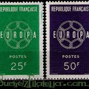 Serie sellos Francia 1218/19 (**)