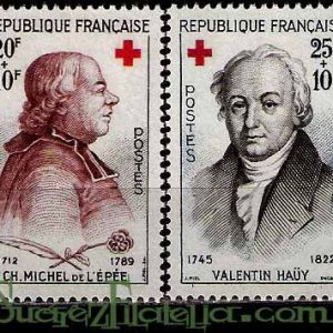 Serie sellos Francia 1226/27 (**)