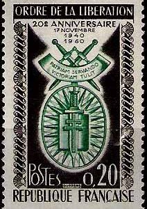 Serie sellos Francia 1272 (**)