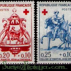 Serie sellos Francia 1278/79 (**)