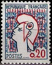 Serie sellos Francia 1282 (**)