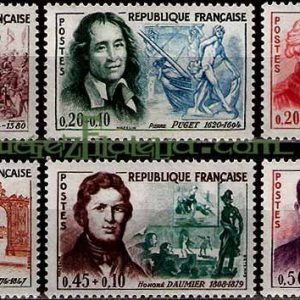 Serie sellos Francia 1295/1300 (**)