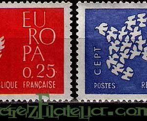 Serie sellos Francia 1309/10 (**)