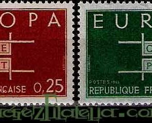 Serie sellos Francia 1396/97 (**)