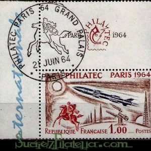 Serie sellos Francia 1422 (o). Matasellos Conmemorativo