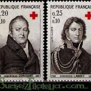Serie sellos Francia 1433/34 (**)
