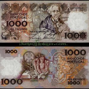 Billete Portugal 1000 Escudos 1993 MBC