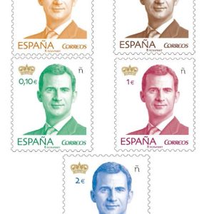 4934-39. Sellos Básica Felipe VI