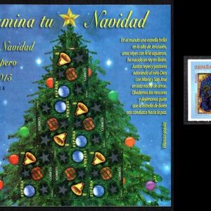 4922-23. Sello Navidad 2014