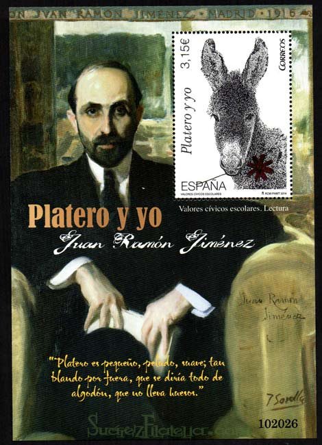 4921. Sello Platero y Yo. Valores Cívicos Escolares