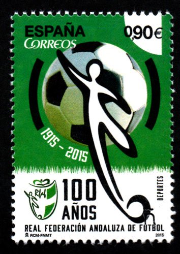 4950. Sello Deportes. Centenario de la Real Federación Andaluza
